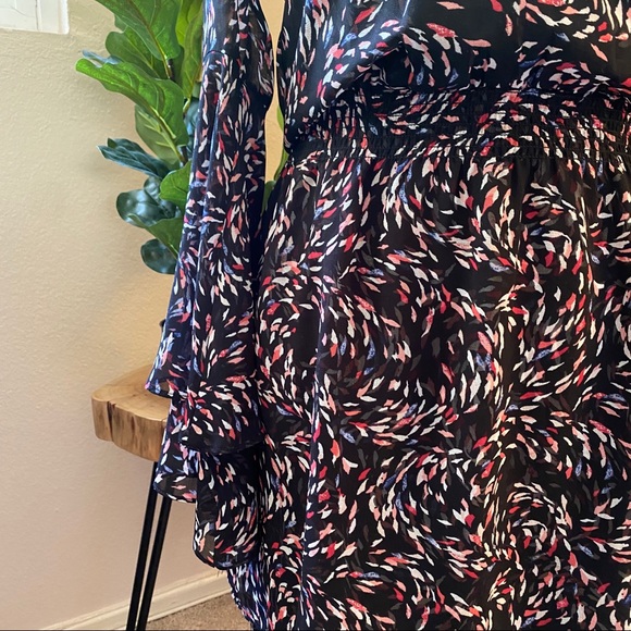 WHBM Scattered Print Boho Dress - Picture 6 of 12